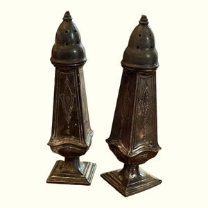 Astor by Poole Yorktown Vintage Antique Salt & Pepper Shakers